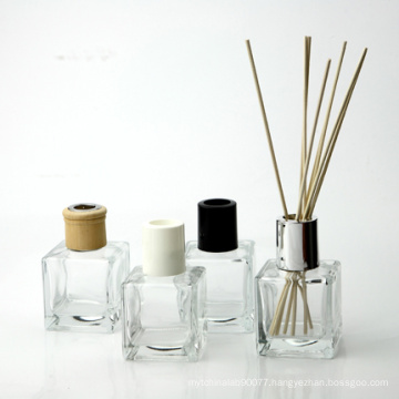 custom design luxury cosmetic packaging empty reed diffuser glass bottle with screw cap